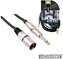 Cabo Som Xlr Macho/ Jack 6.35 Mono Macho 1.5M HQ Power G-PAC116-1