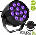 G-Par-Mini-UV : Projetor Par UV 12 Leds 2W Dmx Ibiza