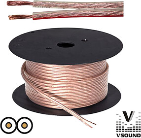 G-PCC150E/10 : CABO ÁUDIO TRANSPARENTE 2x1.5MM 10M VSOUND