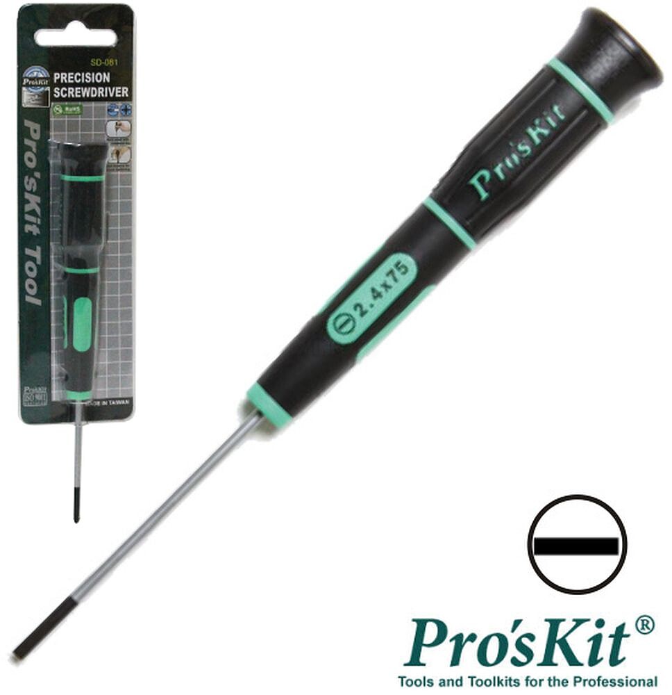 Chave de Fendas 2.4X75MM de Precisão Proskit G-SD-081-S6