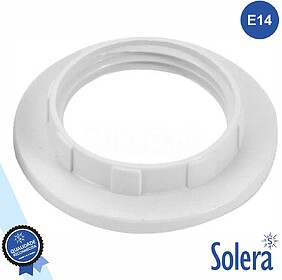 G-SLR-731 : ARRUELA P/ CASQUILHO E14 BRANCO SOLERA