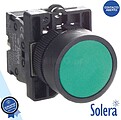 Pulsador C/ Retorno 230V NF Verde 6kV Solera G-SLR-PULSA5V