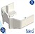 Conjunto 5 Tampas P/ Calha Técnica PVC Solera G-SLR-TA-8000 - imagem 1