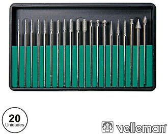 G-VTHDS2N : CONJUNTO DE 20 PONTAS DE FRESAS P/ MINI BERBEQUI...