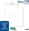 Saco : C4 32,4x22x9 : Liso s/Janela : 90gr : PALA RECTA c/FITA SILICONE ( cx 250 ) 1819