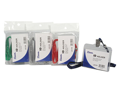 Porta Identificadores Elsoon REF: LS-018 (103x65mm) com cordão Sortidos ( min. 20 unidades em 4 Cores sortidas)