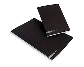 17370310 : Caderno Agrafado Capa Preta A4 Liso 80 Folhas