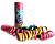 Tubo de SERPENTINAS c/25 rolos Cores Sortidas - imagem 1