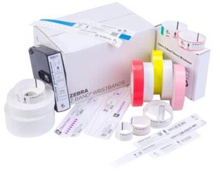 WRISTBAND PAPER/PET 1.375X5.5 : LASERBAND 2 HOOKºLOOP 100/BOX