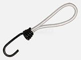 Elastico C/ Gancho Branco 25cm P/ Fixação de Lonas (25 Uni)