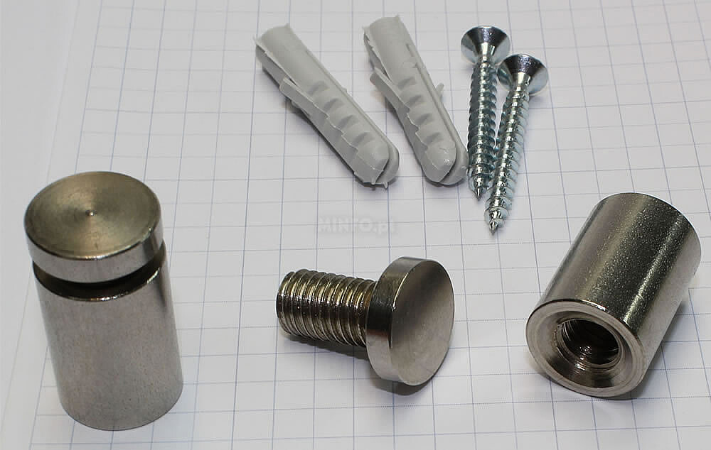 Suportes Embelezador Aço Inox-30x20mm-Placa 3-16mm