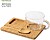 Set Morkel Cristal Borossilicato/ Bambu 180 ml. 3 Peças 6482 - imagem 2