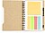 Caderno Mecony Cartão Reciclado Bloco 80 Folhas. 25 Notas Adesivas 9 x 9 cm. 100 Mini Notas Adesivas 2 x 9 cm. Esferográfica Cartão Reciclado Incluída 20962 - imagem 2