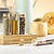 Set Especiarias Tumber Cristal Borossilicato/ Bambu/ Cortiça Natural 4 Peças. 70 ml 1242 - imagem 3