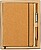Set Nauthax Cuero Reciclado/ Metal Bloco de Notas Capa Rígida. 100 Folhas. Esferográfica Incluída 1944 - imagem 3