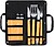 Set Churrasco Estrol Aço Inox/ Bambu 7 Acessórios. Bolsa Poliéster 20469 - imagem 3