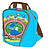 Mochila Pequena Magalhães TH Mascote Mundo Turquesa - imagem 1