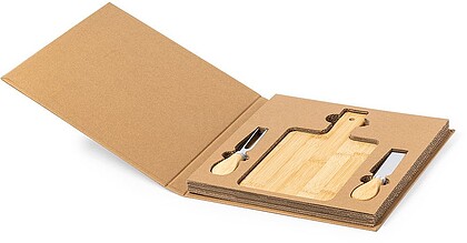 Set Queijos Tauroa Bambu/ Aço Inoxidável 3 Peças 1473
