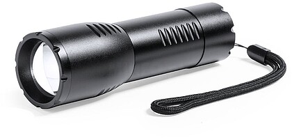 Lanterna Gimax Alumínio 1 Led. 200 Lumens. Zoom. 3 Posições de Luz, Fixa e Intermitente. 3 Pilhas AAA Não Incluídas 1663