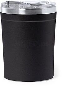 Copo Térmico Harbin Aço Inoxidável/ PP 350 ml PRETO S/T