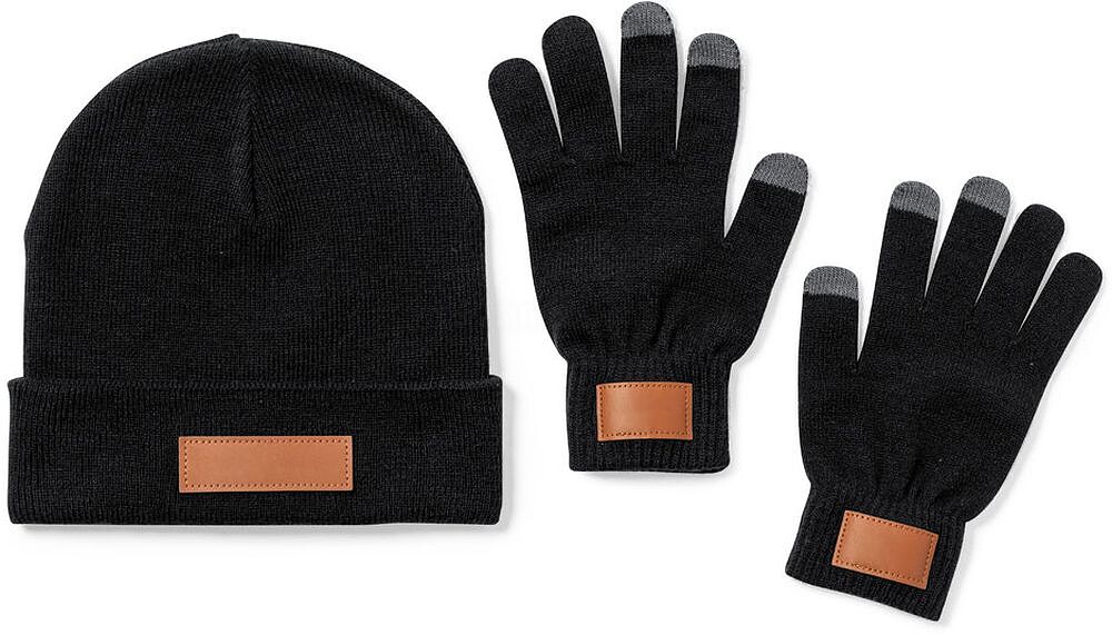Set Prasan Acrílico Gorro e Luvas Táteis. Tamanho Único. Adulto 1805
