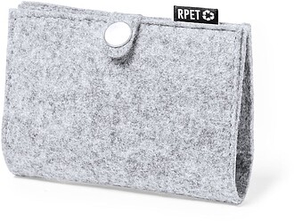 Porta-Cartões Mercel Feltro RPET 6 Compartimentos GRAY S/T