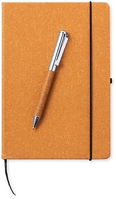 Set Nauthax Cuero Reciclado/ Metal Bloco de Notas Capa Rígi...