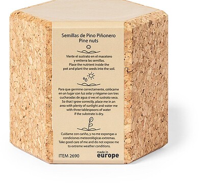 Vaso Gulytel Cortiça Natural Sementes de Pinho Incluídas 2690