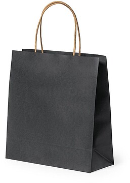 aco Asa Torcida Papel Preto Reciclado 22x23x9cm : 100g/m2 Fortis 2731