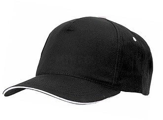 Boné Five 100% Algodão Penteado PRETO S/T