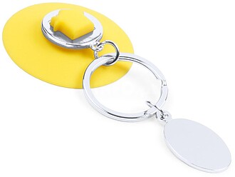 Porta-Chaves Moeda Halman Metal/ Silicone AMARELO S/T