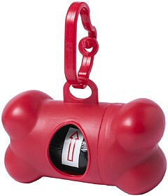 Dispensador Bolsas Rucin 15 Bolsas Incluídas VERMELHO S/T