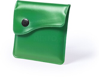 Cinzeiro de Bolso Berko PVC/ Alumínio VERDE S/T