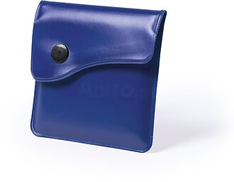 Cinzeiro de Bolso Berko PVC/ Alumínio AZUL S/T