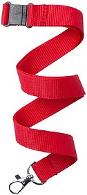 Lanyard Kappin Poliéster Fecho Segurança VERMELHO S/T