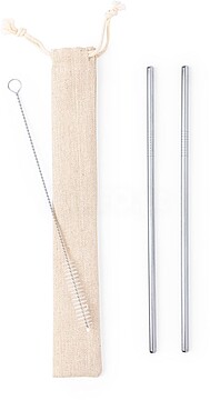 Set Palhas Kalux Aço Inoxidável 2 Peças 6282