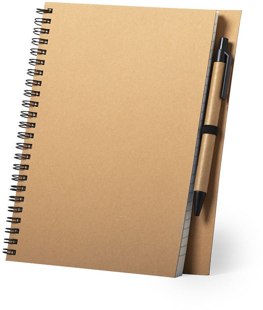 Caderno Neyla Cartão Reciclado Capa Rígida. 80 Folhas. Esferográfica Cartão Reciclado Incluída 6398