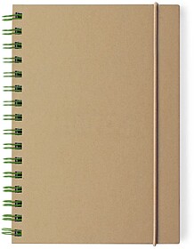 Caderno Zubar Cartão Reciclado Capa Rígida. 80 Folhas VERD...