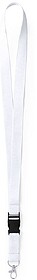 Lanyard Kunel Poliéster BRANCO S/T