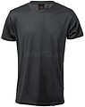 T-Shirt Adulto Tecnic Markus 100% Poliéster RPET 135 g/ m2 Respirável. Tamanhos: XS, S, M, L, XL, XXL PRETO M