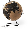 Globo Terrestre Munds Cortiça Natural/ Metal 12 Marcadores Incluídos 6579