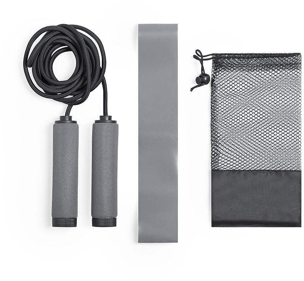Set Fitness Zhiax TPE/ EVA 2 Peças. Corda Elástica Resistência Média 6790
