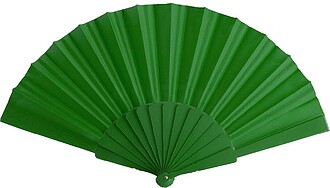Leque Tela Varinhas Plástico VERDE S/T