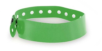 Pulseira Multi PVC Ajustável. Fecho Segurança VERDE S/T