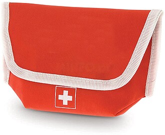 Kit Emergência Redcross Poliéster 600D 17 Acessórios VERM...