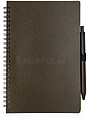 Caderno Alanna Fibra de Café/ PP 80 Folhas. Esferográfica Fibra de Café/ PP Incluída 20222