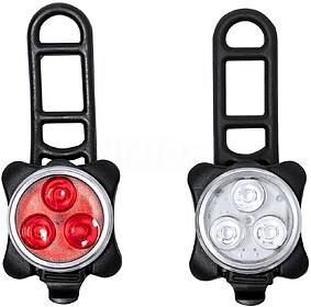 Set Luzes de Segurança Bicicleta Remko 2 Peças. 3 Leds. 4 ...