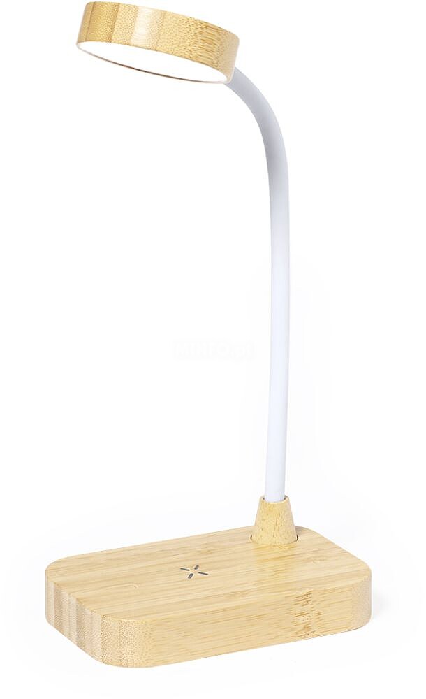 Lâmpada Carregador Gregal Bambu 12 Leds. Flexível. Intensidade de Luz Regulável. Carregador Sem Fios 15W. Conexão USB 20865