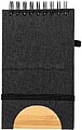 Caderno Suporte Alyxa Poliéster 300D RPET/ Bambu Capa Rígida. 80 Folhas 20955