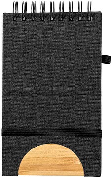 Caderno Suporte Alyxa Poliéster 300D RPET/ Bambu Capa Rígida. 80 Folhas 20955